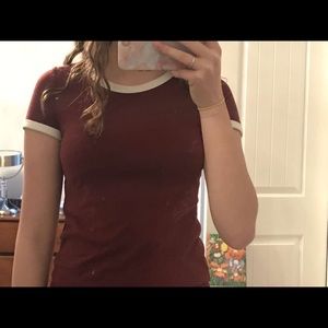 🍓3 for $35🍓 Burgundy tee